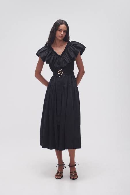 Aje Alma Bubble Frill Dress Rent a Dress with LS Aje Alma Bubble Frill Dress Rent a Dress with LS