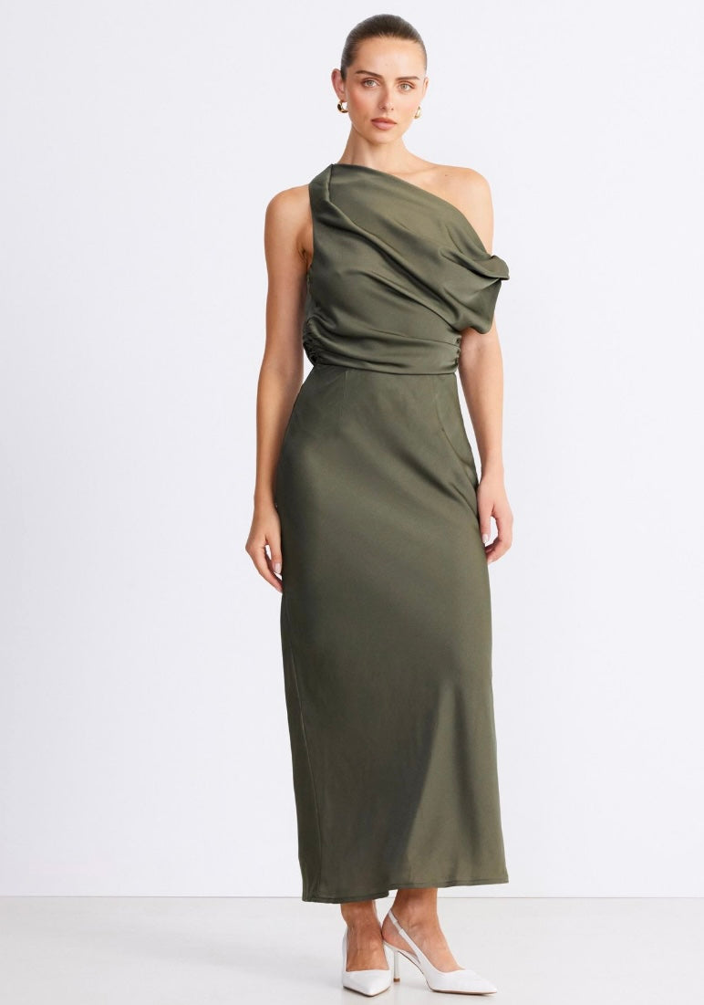 SNDYS Calissa Maxi Dress Khaki