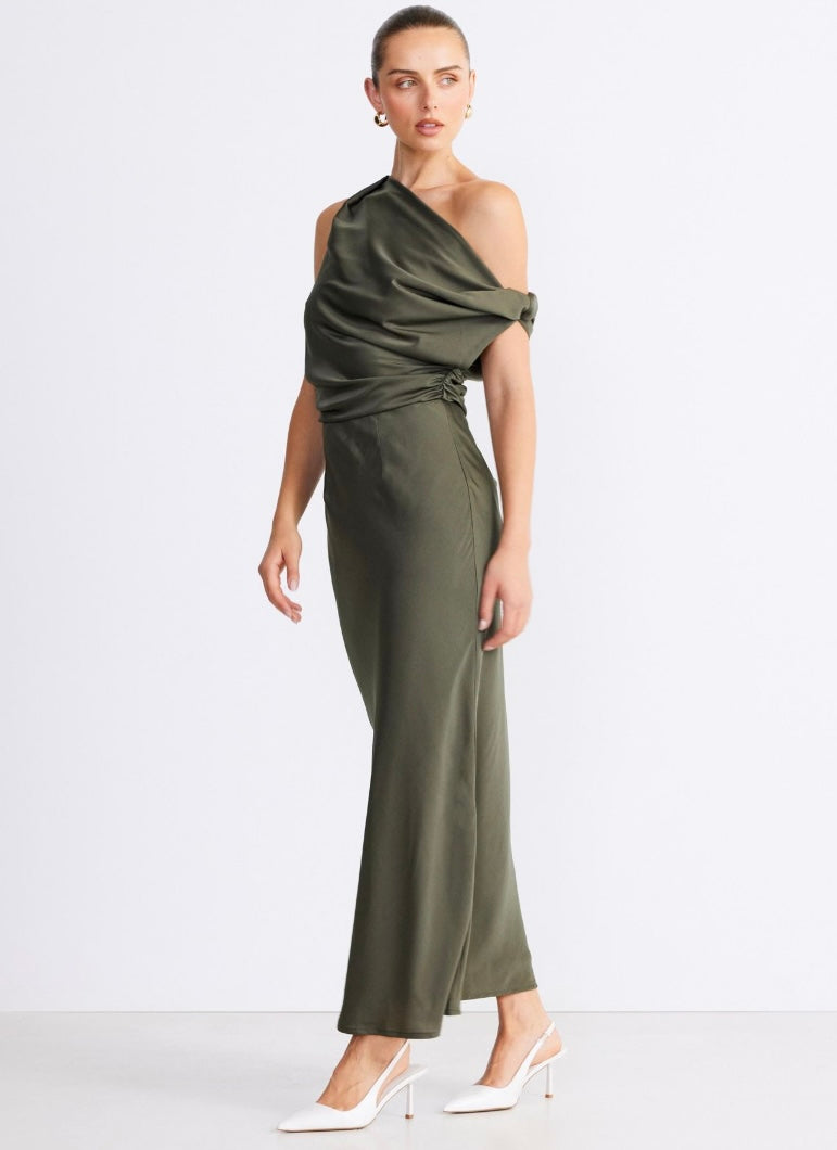 SNDYS Calissa Maxi Dress Khaki