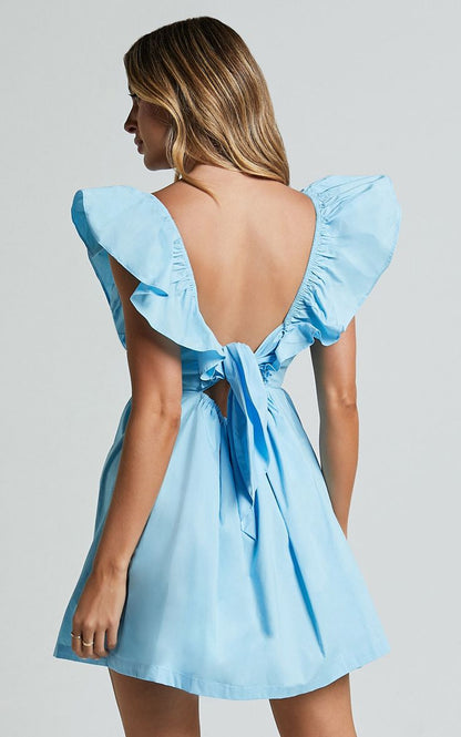 Showpo Raiza Mini Dress - Ruffle