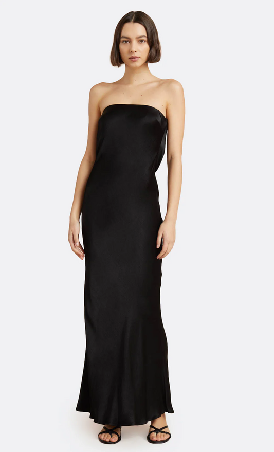 Bec + Bridge Moon Dance Strapless Dress in Black